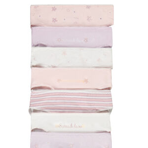 Lot de 7 culottes en jersey imprimé fleuri fille 