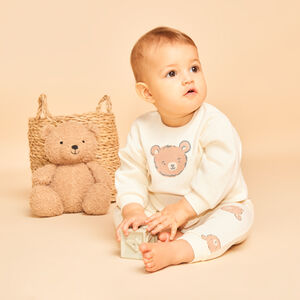 Σετ jogging με αρκουδάκι από ύφασμα νίτρου για μωρό 