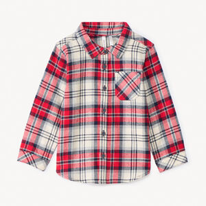 Chemise manches longues à carreaux pour bébé garçon 