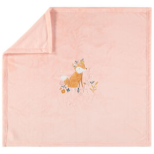 Κάλυμμα βελουτέ με κέντημα αλεπούς 