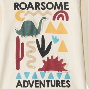 T-shirt manches longues print embossé pour bébé garçon  Main T-shirt manches longues print embossé pour bébé garçon