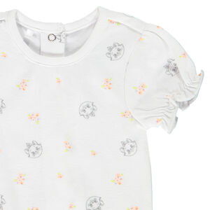 Σέτ 3 τεμαχίων από jersey body + σορτσάκι + σαλιάρα Marie Disney για κορίτσι μωρό 