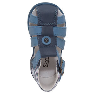 Δερμάτινα πέδιλα με ρυθμιζόμενη αγκράφα 