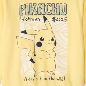 Sweat à capuche en molleton avec imprimé Pikachu Pokémon pour garçon 