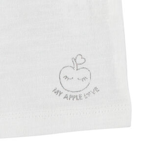 Σετ από 3 μπλουζάκια από οργανικό βαμβάκι και τυπωμένο logo 