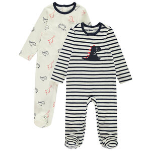 Σετ 2 βελουτέ φορμών δεινοσαύρων για μωρό αγόρι με διαφορετικές ανοίξεις ανάλογα με την ηλικία 