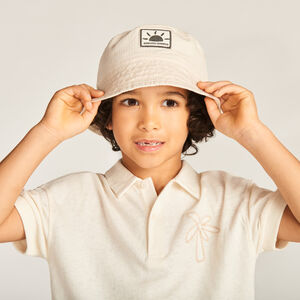 Φόρεμα νηπιαγωγείου με κεντημένο ήλιο για αγόρι 