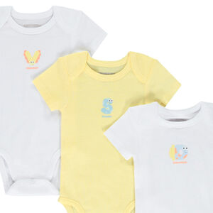 Σετ από 7 κοντομάνικα φαντεζί φορμάκια για μωρό 