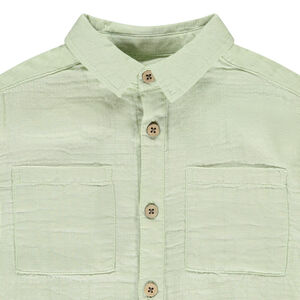 Πουκάμισο κοντομάνικο με φαντεζί σχέδιο και print για αγόρι 