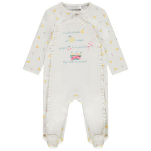 Φορμάκι από jersey print fruits για bebe κορίτσι 