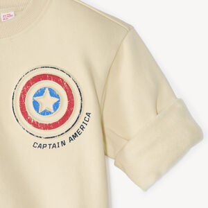 Φούτερ μωρού αγόρι από φλις με σχέδιο Captain America Marvel 