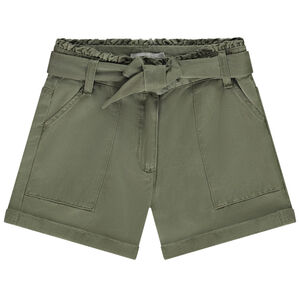 Σορτς paperbag με ζώνη για δέσιμο για κορίτσι 