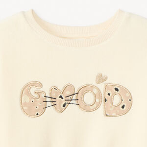 Φούτερ από πολαίρ oversize για bebe κορίτσι 