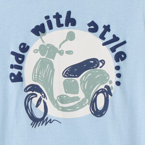 T-shirt με κοντά μανίκια και σχέδιο σκούτερ για μωρό αγόρι Scooty Club 