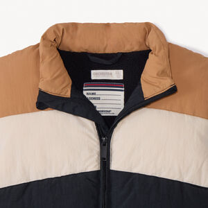 Αμάνικο μπουφάν πάνινο καπιτονέ effet color block για αγόρι 