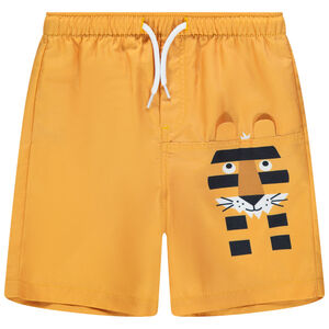 Short de bain print tigre à oreilles en relief Main Short de bain print tigre à oreilles en relief