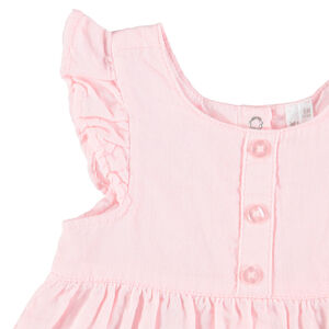 Σύνολο κοντομάνικο φόρεμα με βολάν στα μανίκια και φουφούλα 