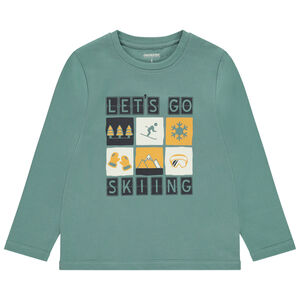 T-shirt μακρυμάνικο με φαντεζί σχέδιο για αγόρι 