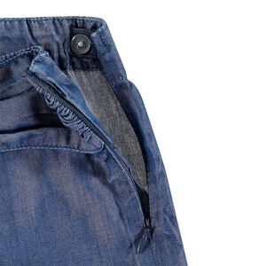 Σορτς από λυοκέλ με εφέ φιόγκου μπροστά 