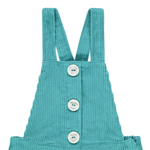 Σαλοπέτα κοντή βελουτέ κοτλέ για κόριτσι 