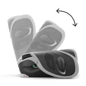 Πτυσσόμενο κάθισμα αυτοκινήτου Solution G2 i-Fix tissu Plus γκρι πέτρα 