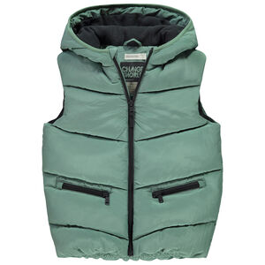 Αμάνικο μπουφάν με επένδυση από μικροπολάρ για αγόρι 