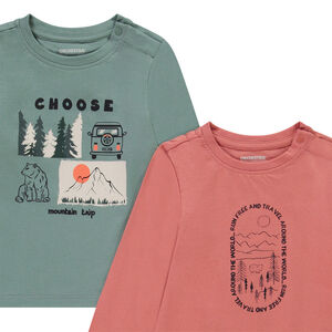 Σετ από 4 μπλουζάκια μακρυμάνικα με φαντεζί σχέδιο για μωρό αγόρι 