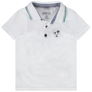 Πόλο κοντομάνικο με φαντεζί σχέδιο για μωρό αγόρι 