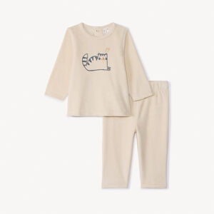 Set pyjama 2 pièces en velours fantaisie pour bébé   Main Set pyjama 2 pièces en velours fantaisie pour bébé