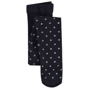 Χοντρό καλσόν με ασημί πουά σε όλη την  επιφάνεια  