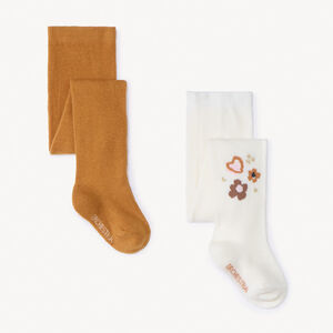 Σετ 2 παχιών καλτσών για μωρά κορίτσια 