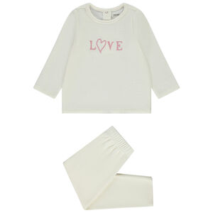 Πιτζάμα μακρυμάνικη 2 τμχ. βελουτέ για bebe κορίτσι 