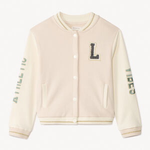 Ζακέτα μακρυμάνικη teddy με κέντημα για κορίτσι 