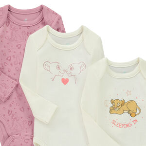 Σετ από 3 bodies μακρυμάνικα Nala Disney κορίτσι μωρό 