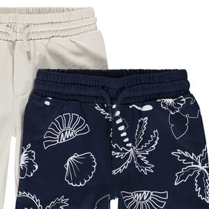 Σετ από 2 βερμούδες από πλεκτό σχέδιο για αγόρι 