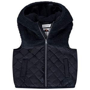 Αμάνικο μπουφάν bi-matière για bebe αγόρι 