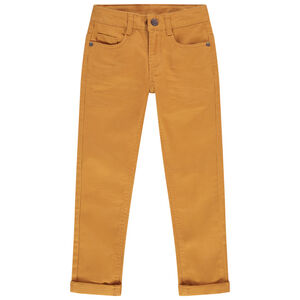 Slim παντελόνι από twill με εφέ crinkle αγόρι 