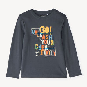 T-shirt à manches longues garçon avec imprimé fantaisie 