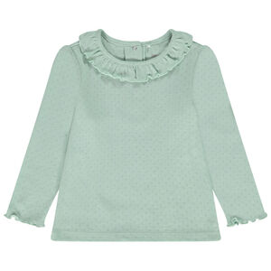 T-shirt μακρυμάνικο από διχτυωτό πλέγμα για bebe κορίτσι 