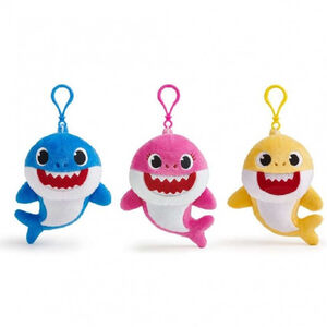 Baby Shark Λούτρινο με Κλιπ και Ήχους - 3 Σχέδια 