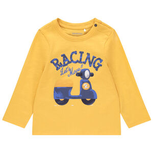 T-shirt μακρυμάνικο βαμβακερό print scooter 