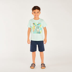 T-shirt με κοντά μανίκια με εκτύπωση και φανταστικό μπατζάκι για αγόρι. 