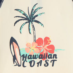 T-shirt με μακριά μανίκια anti-UV SPF 50+ με σχέδιο surf για αγόρια 