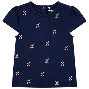 T-shirt κοντομάνικο με σχέδιο κεράσι για μωρό κορίτσι 