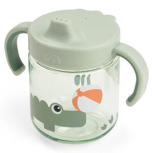 Εκπαιδευτικό Ποτήρι Με Στόμιο Και Λαβές Tiny Farm Green 260 ml 