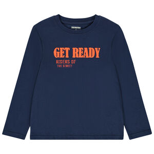 T-shirt μακρυμάνικο με υφή puff print για αγόρι 