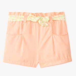 Σορτς με ταινία δεσίματος με λουλούδια για κορίτσι μωρό 