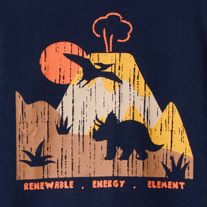 Μπλούζα μακρυμάνικη από jersey με φαντεζί σχέδιο για bebe αγόρι 