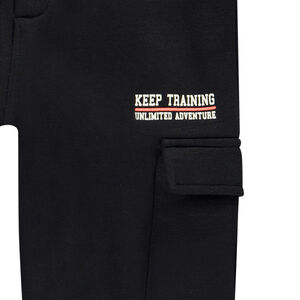 Παντελόνι jogging από πλεκτό με τσέπες cargo για αγόρι 