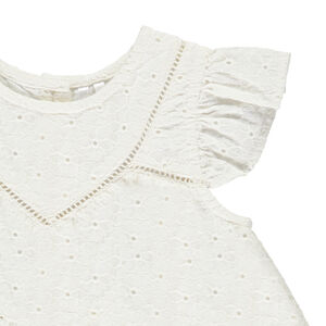 Τουνίκ κοντομάνικη με κέντημα αγγλικού τύπου για μωρό κορίτσι  Main Τουνίκ κοντομάνικη με κέντημα αγγλικού τύπου για μωρό κορίτσι